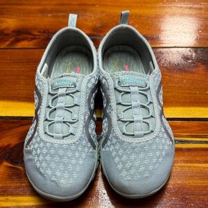 Skechers Women's Light Gray Slip-On Sneakers SB3